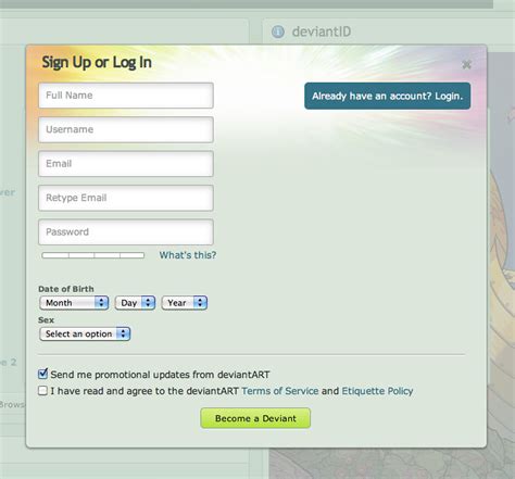 deviantart sign in|How to Log Into DeviantArt 